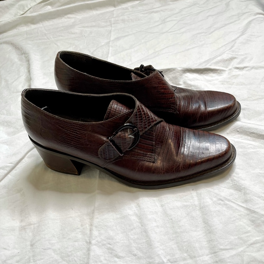 ❗️SOLD❗️Vintage croc print loafer - Picture 7 of 12